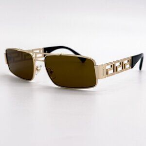 NEW VERSACE SUNGLASSES VE2257 1002/73 GOLD UNISEX EYEWEAR VE2257 100273
